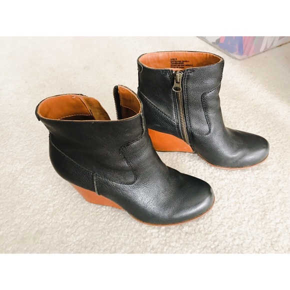 kork ease michelle wedge boots